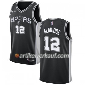 NBA San Antonio Spurs Trikot LaMarcus Aldridge 12 Nike 2017-18 Schwarz Swingman - Herren